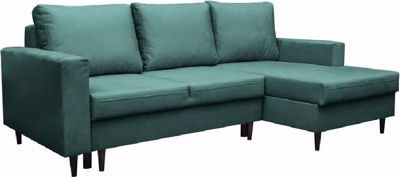 Graue Sofa Designer mit Bettfunktion Wohnlandschaft Schlafsofa Ecksofa Couch