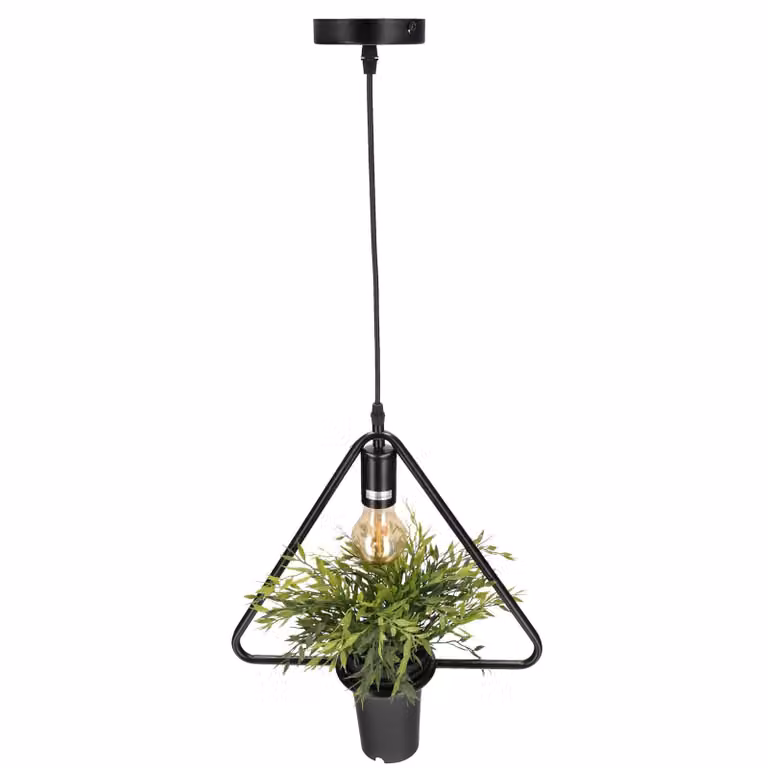 MEA Lampada a sospensione Triangle, geometrica, triangolo IP20, E27, EDO777545 EDO