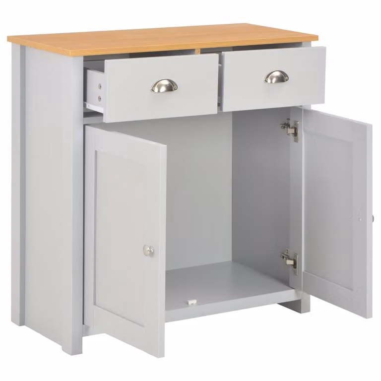 Credenza Grigia 79x35x81 cm