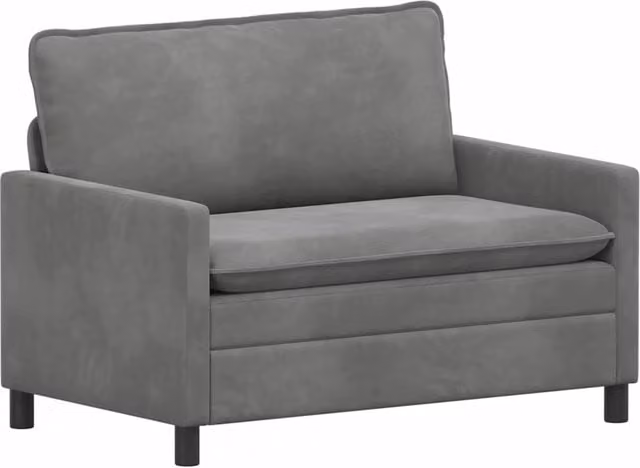 Divano | Divano da soggiorno | Sofa Grigio Scuro 126 x 81 x 87,5 cm Velluto