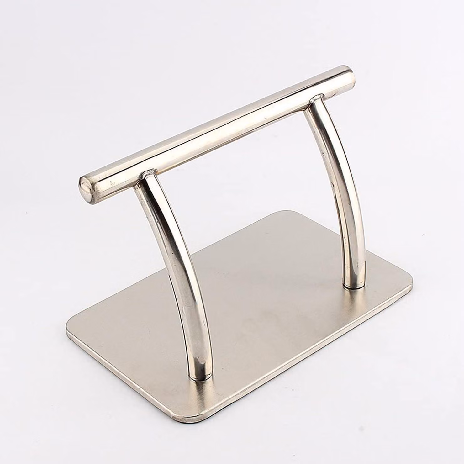 Supporto per i piedi professionale per saloni - Poggiapiedi in acciaio inossidabile - Banco poggiapiedi per poltrone da parrucchiere - Poggiapiedi confortevole - - Design elegante