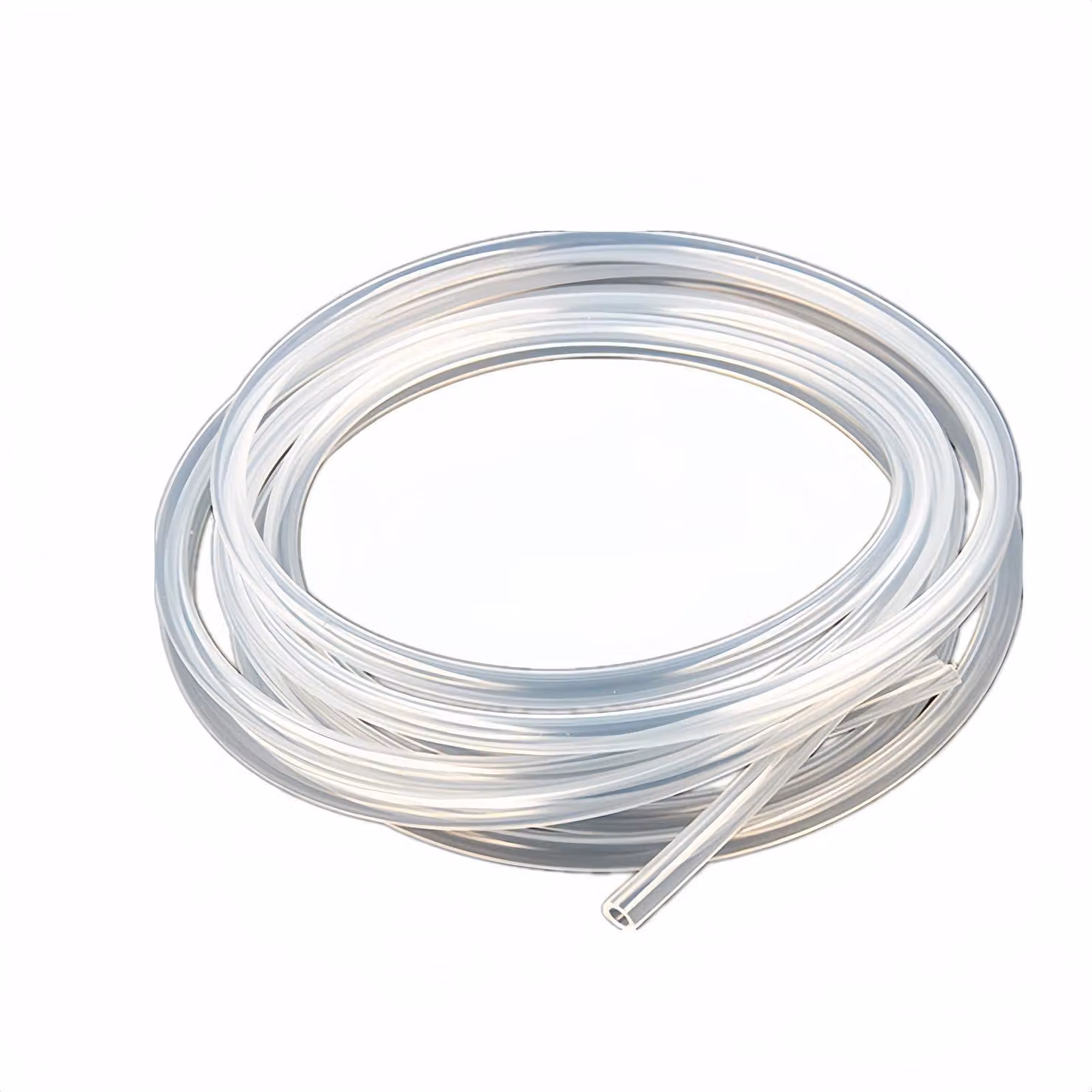 Tubo in silicone trasparente, diametro interno 6 mm, diametro esterno 7 mm, lunghezza 3 metri