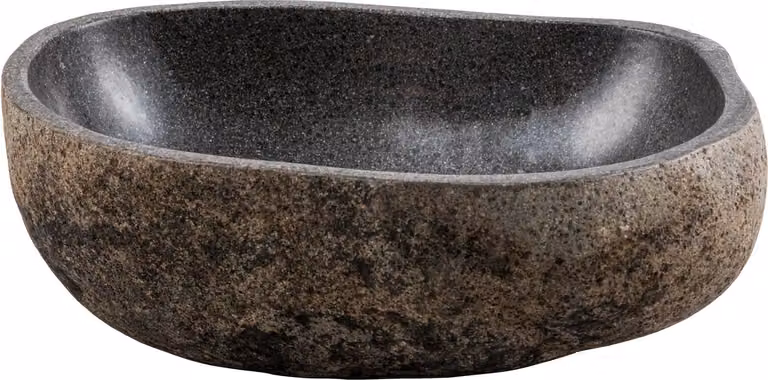 Lavabo in pietra naturale 40 - 50 x 27 - 37 x 15 cm