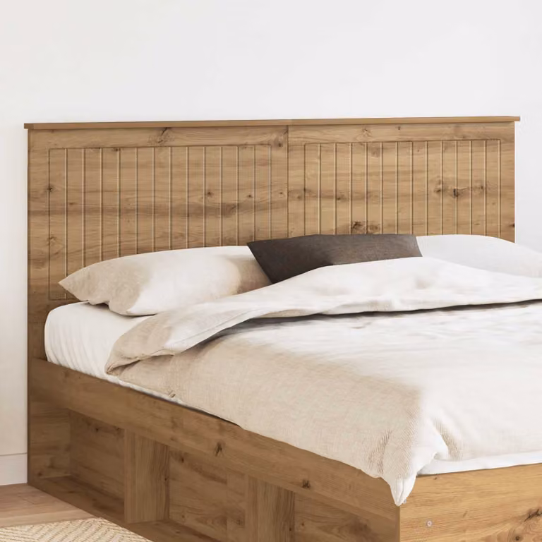 Testiera per letto vidaXL in legno ingegnerizzato rovere marrone stile moderno