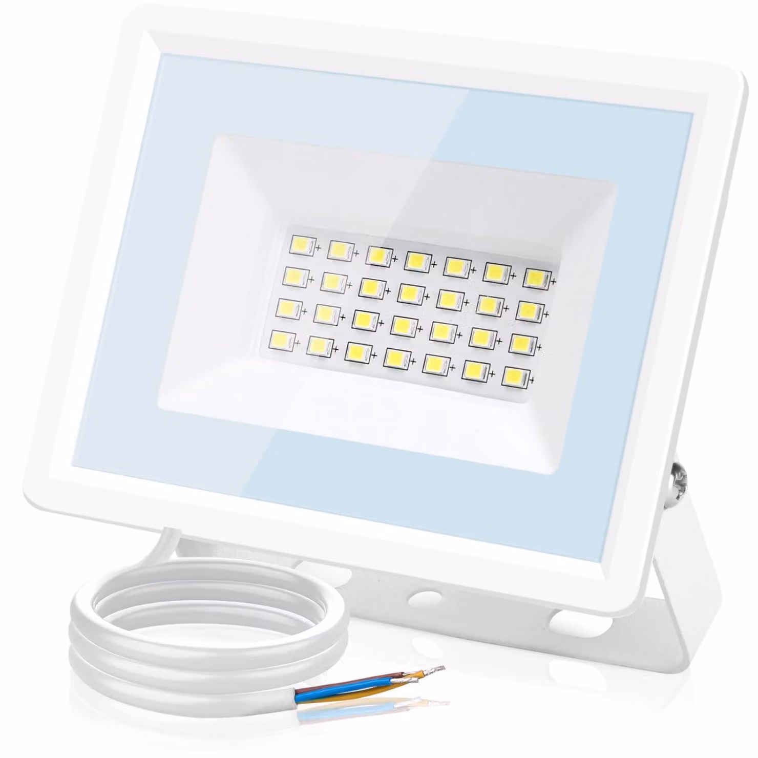 Aigostar, faretto LED da esterno, 20W, 1650 lumen, luce super luminosa, grado di protezione IP65, impermeabile, 6500K, luce bianca fredda, ideale per illuminazione esterna, giardini, cortili, garage, hotel