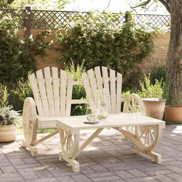 Maison Exclusive - Set da esterno per relax, composto da 2 pezzi, in legno massello di abete