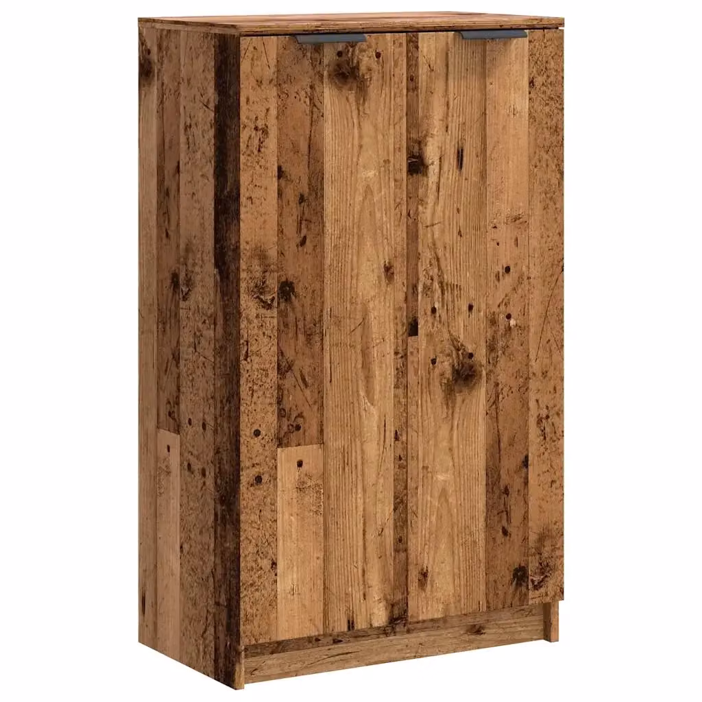 Scarpiera Design Mania in Legno e MDF Marrone con Ante e Ripiani, Stile Rustico, L: 59 cm, P: 35 cm, H: 100,5 cm – 2