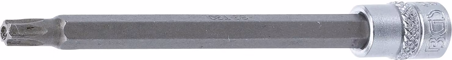 Bit BGS lunghezza presa 100 mm azionamento quadro 6,3 mm (1/4") profilo a T (per Torx) con foro T30 - 4203