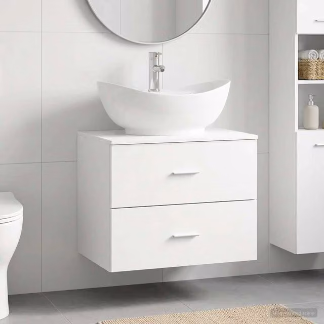 Set di mobili per il bagno Bianco Legno ingegnerizzato 3404398