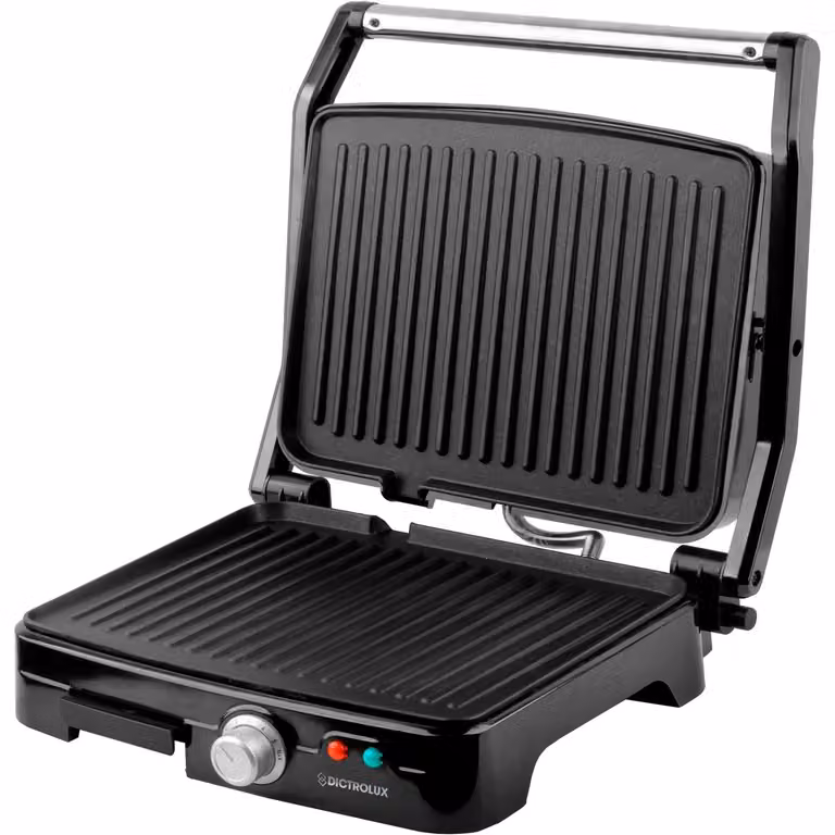 Bistecchiera Elettrica Dictrolux Roast Meat da 2000 Watt in Alluminio, Colore Nero