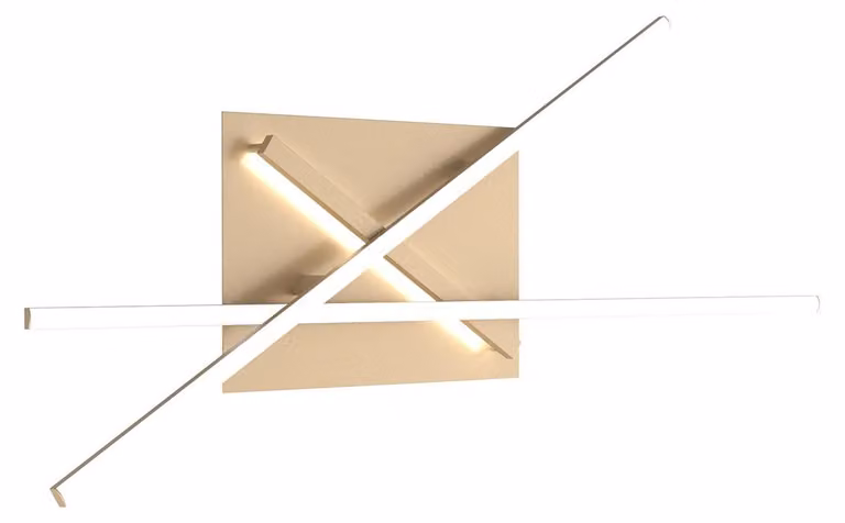 Applique Moderna Dna Alluminio Oro Led 50W