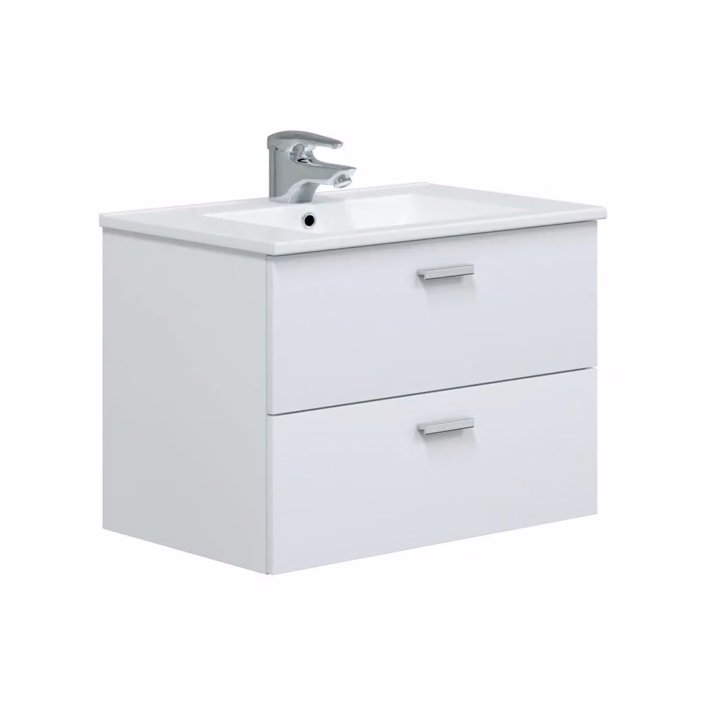 Mobile sottolavabo da bagno DMORA Tico bianco lucido L: 70 cm, P: 45 cm, H: 50 cm – 2