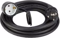 Prolunga elettrica Poly Pool nera 5m H07RN-F 3x1,5 mmq 16A 2P+T