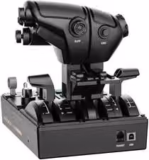 Moza Racing MTQ Throttle Panel per simulatore di volo, colore nero, modello MOZ AS014
