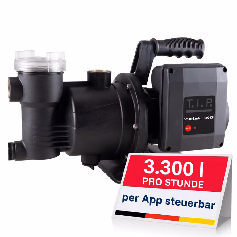 TIP Pompa da giardino intelligente SmartGarden 3500 KF, portata massima 3.300 l/h