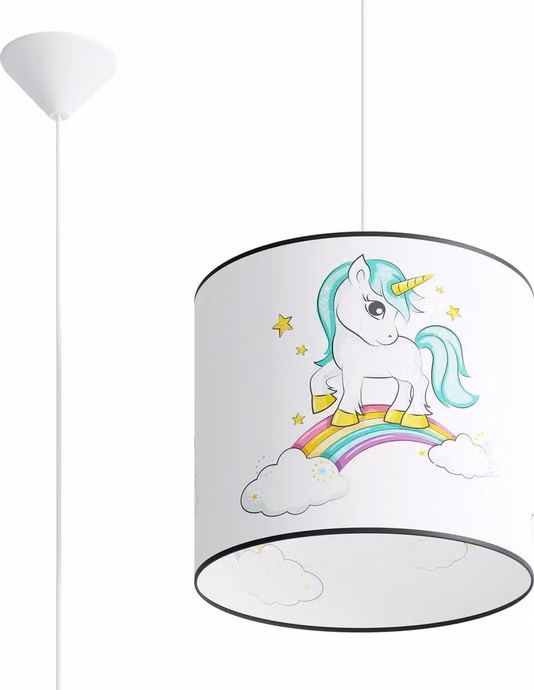 Lampada a sospensione UNICORN 30 1xE27 15W PVC 95x30x30cm Sollux Lighting