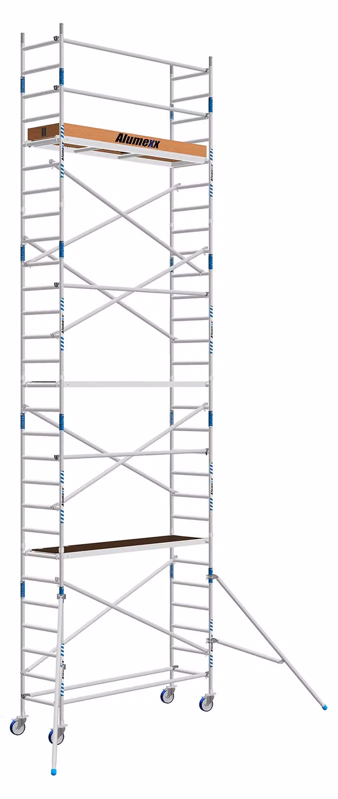 Piattaforma elevatrice Rolsteiger Smal: altezza di lavoro 9,3 metri, larghezza 75 cm, lunghezza della piattaforma 250 cm