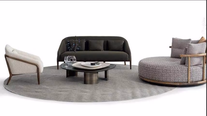 Designen Wohnzimmer Set 3+3+1 Sofagarnitur Luxus Modernen Möbel