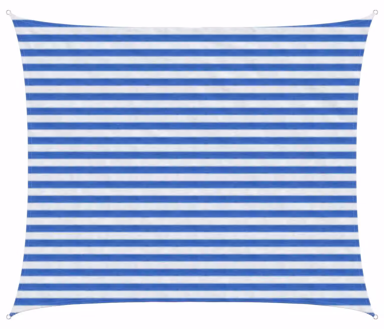 Telo Ombra Blu e Bianco 2,5 x 3 m HDPE