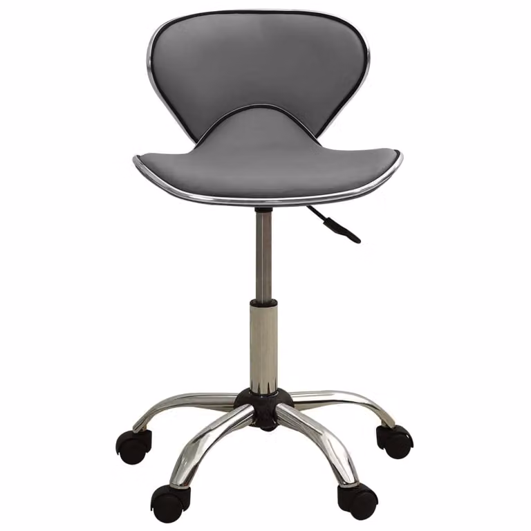 Sgabello da Salone Spa Grigio in Pelle finta