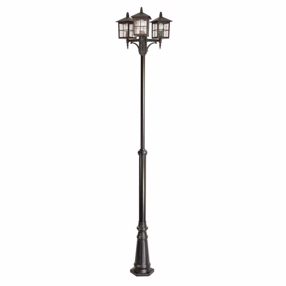 Lanterna da giardino 280 cm 3xE27 nero IP43 SU-MA Venezia OGMWN 3 KW