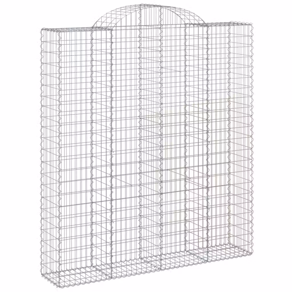 Cesto Gabbione ad Arco 200x50x220/240 cm Ferro Zincato