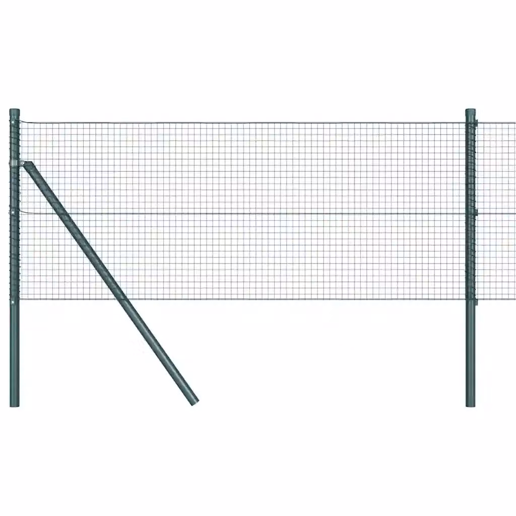 Recinzione a rete saldata vidaXL in acciaio e PVC verde da fissare a terra, L: 100 cm, H: 40 cm – 2