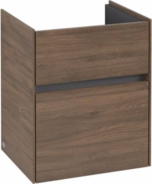 Villeroy & Boch Collaro Meuble sous-lavabo, 2 tiroirs, lavabo au centre, 460x546x374mm, C00600VH, C00600VH
