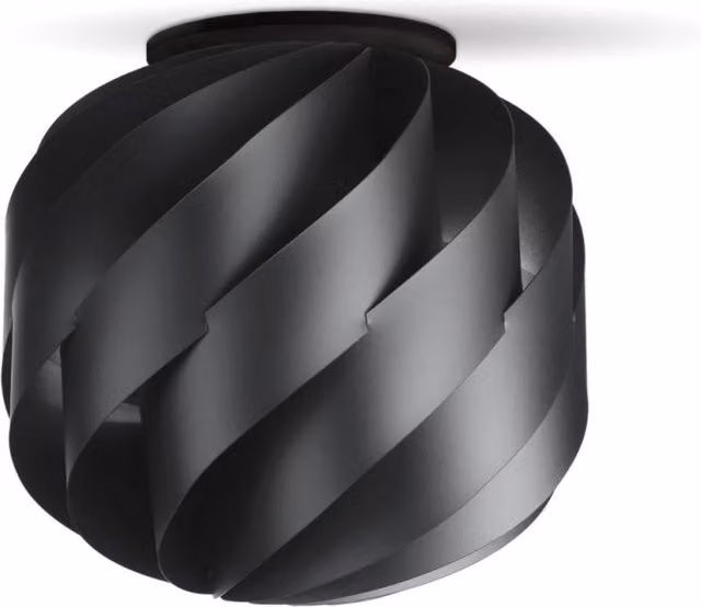 Plafoniera moderna IPERBRIKO in metallo nero, L: 40 cm, H: 39 cm