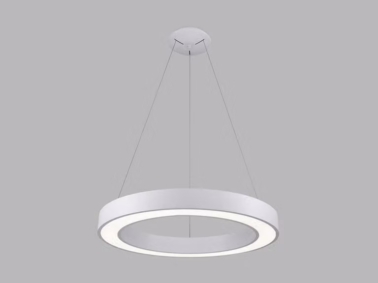 Lampadario LED dimmerabile SATURN, Variante: Ø 600mm, 50W, 2330lm, 3000K/4000K, bianco, DALI