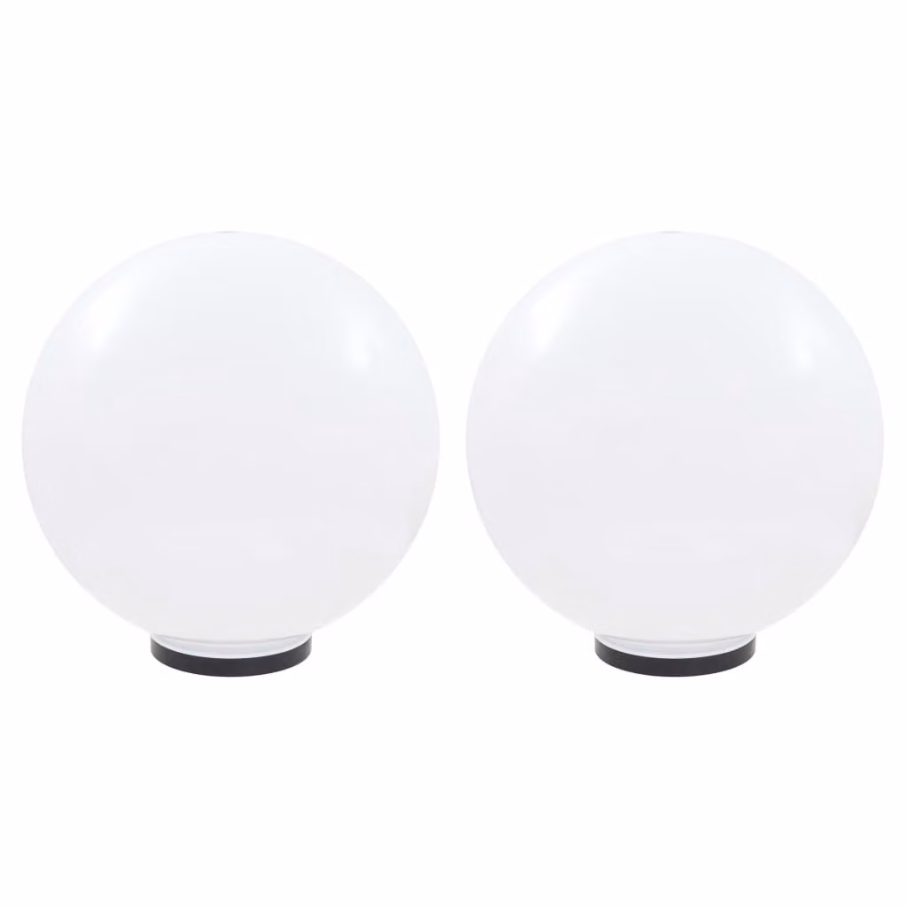 The Living Store Luci da giardino a LED 2 pz. Sferica 50 cm PMMA