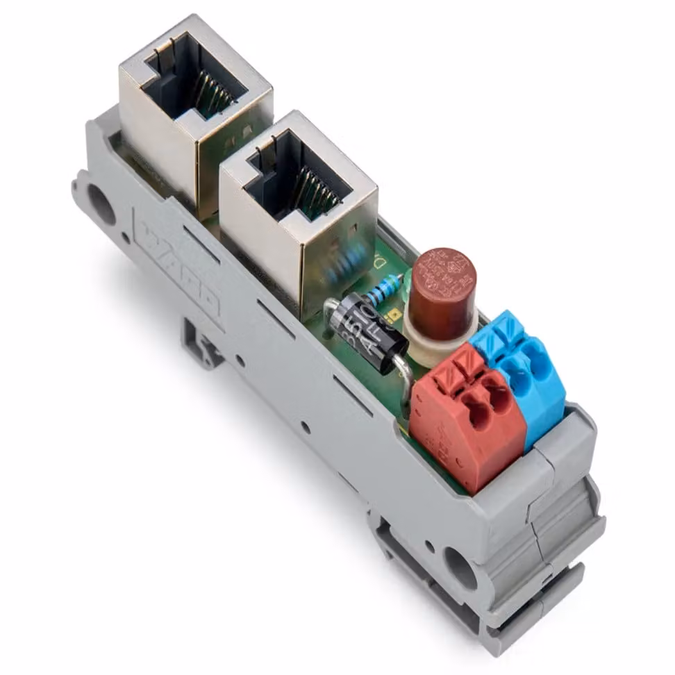 Modulo di trasferimento WAGO; RJ-45; con contatti di potenza 289-196