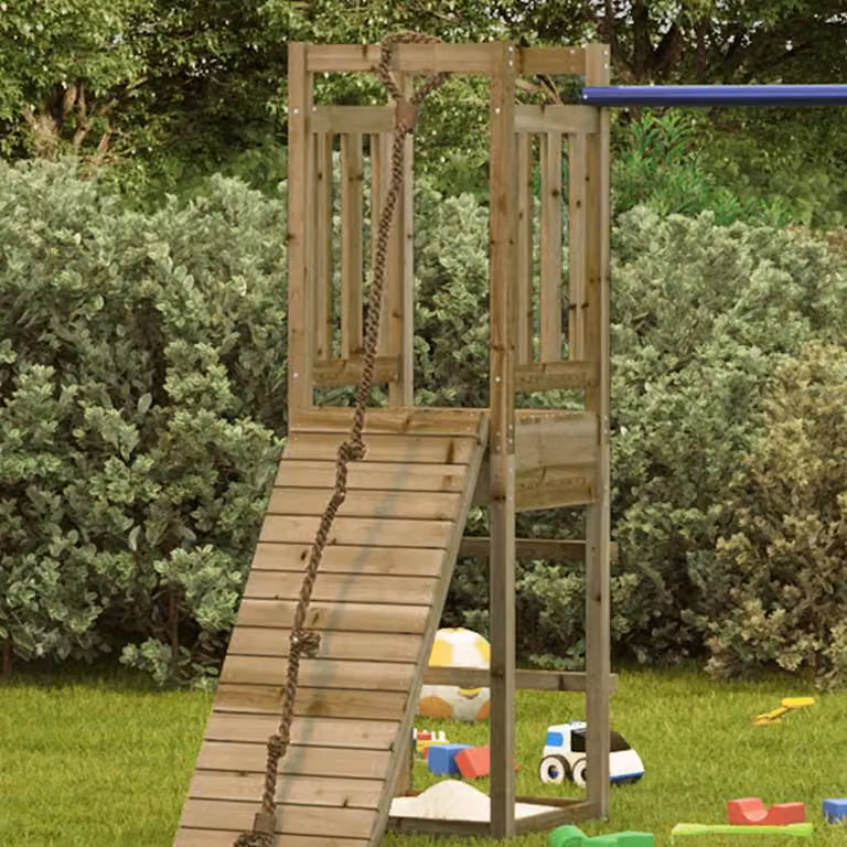 vidaXL Torre da Gioco 53x46,5x169 cm in Legno di Pino Impregnato