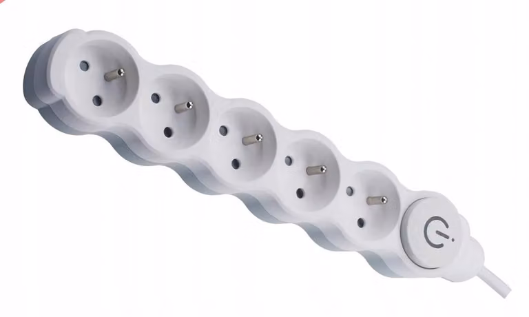 Ciabatta multipresa Bemko da 5 metri con interruttore, 5 prese da 2P+T, 16A, 3500W
