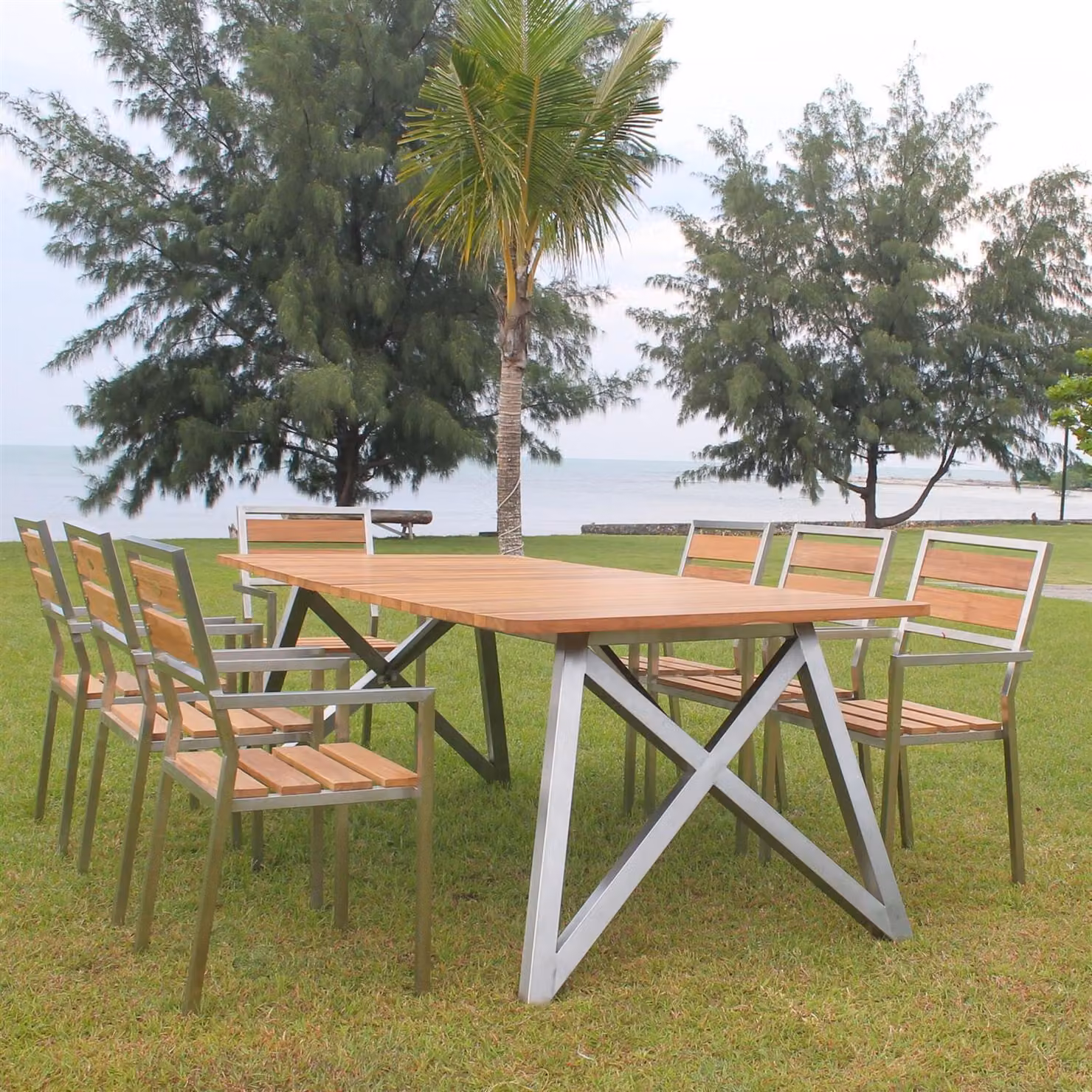Esstisch Benedetto (Edelstahl) 140 x 80 x 76 cm