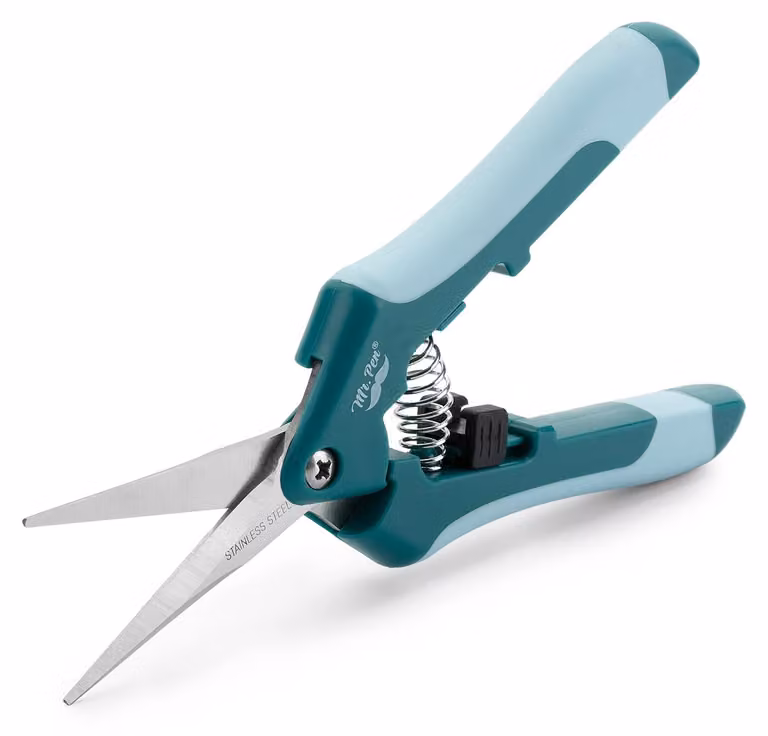 Forbice da giardino, 16,5 cm, cesoie per giardinaggio con lama in acciaio inossidabile dritta