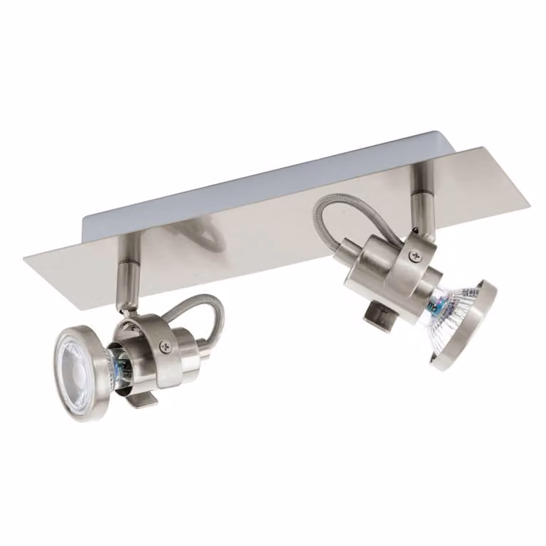 Eglo 94145 Tukon 3 LED Spot 2 x 33 W acciaio nichel finitura opaca