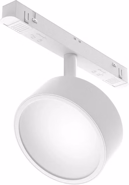 Maytoni Lampada da Binario Exility Rado con LED integrato, Dimmerabile e con Telecomando, in Alluminio Bianco