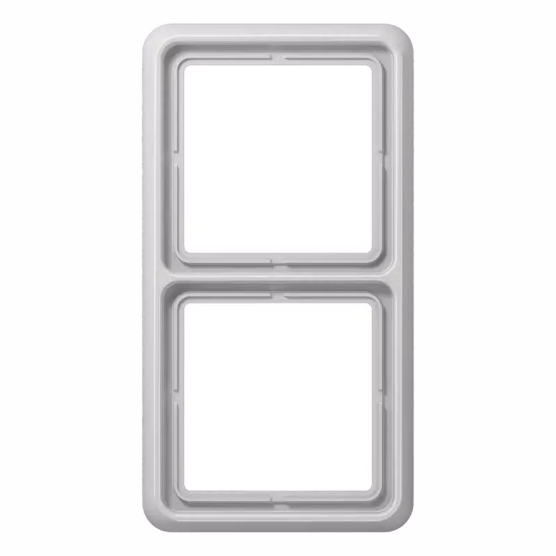 Cornice 2x grigio chiaro orizzontale/verticale - Cornice doppia grigia CD 582 WU LG