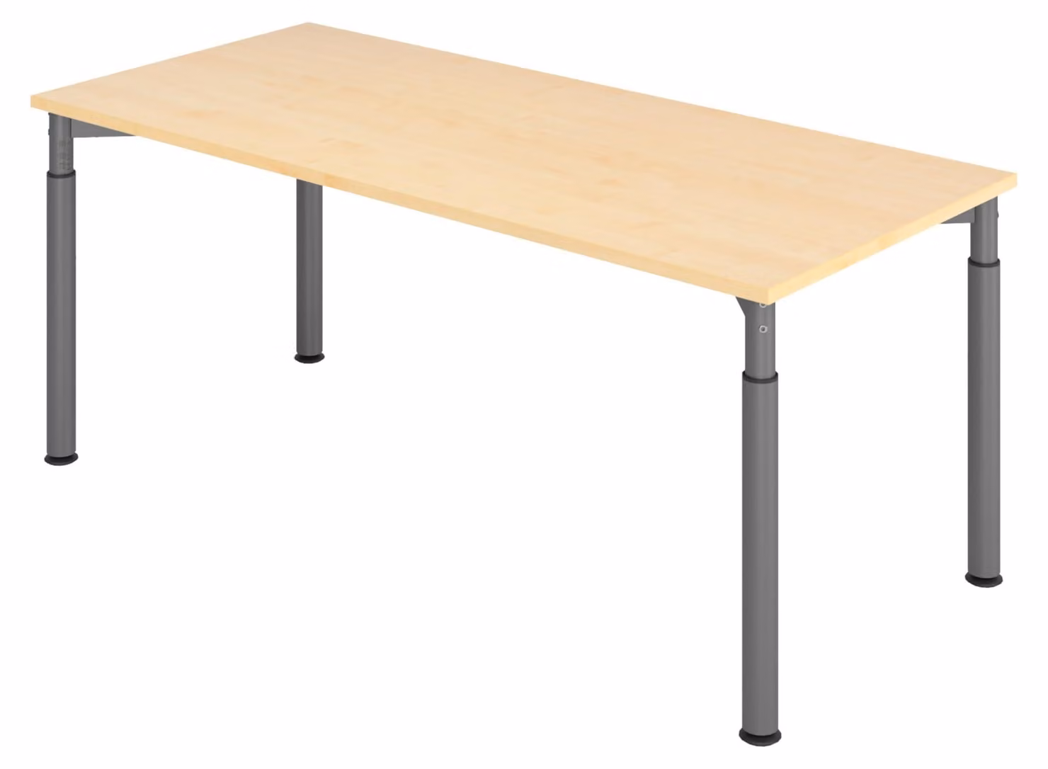Scrivania bümö serie Y - Decorazione: acero, struttura: grafite, dimensioni: 180 x 80 cm