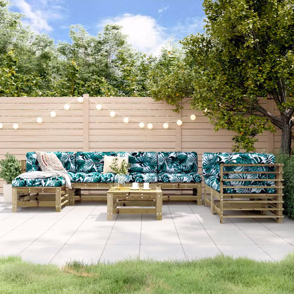 Maison Exclusive - Set da giardino da 8 pezzi in legno di pino trattato