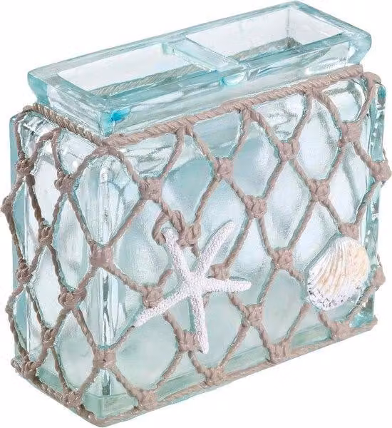 Portaspazzolino da bagno in resina - Accessori bagno - Collezione Seaglass