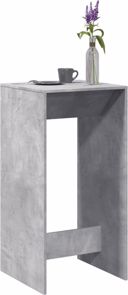 Maison Exclusive - Tavolo da bar grigio cemento 51x50x103,5 cm Materiale ligneo
