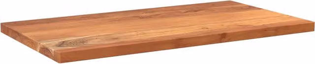 Piano Tavolo Rettangolare in Legno Massello di Acacia vidaXL, Colore Marrone, L 110 x P 70 x H 3,8 cm