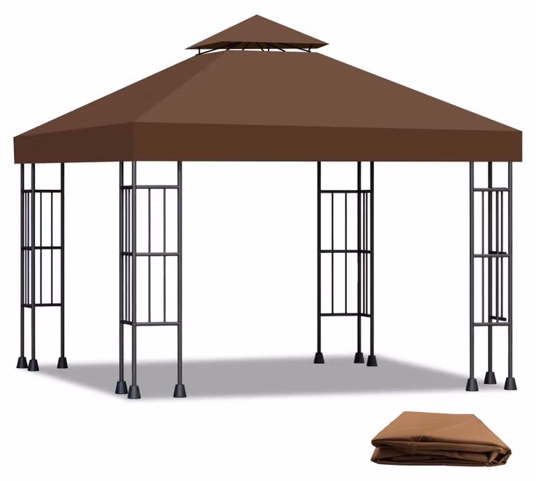 Omgoods - Telo per gazebo a doppio strato, 3x3 metri - Impermeabile e con protezione UV