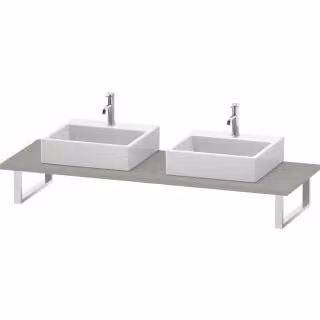 Duravit console DuraStyle 80-200x55cm, 2 A., spessore 3cm, calcestruzzo