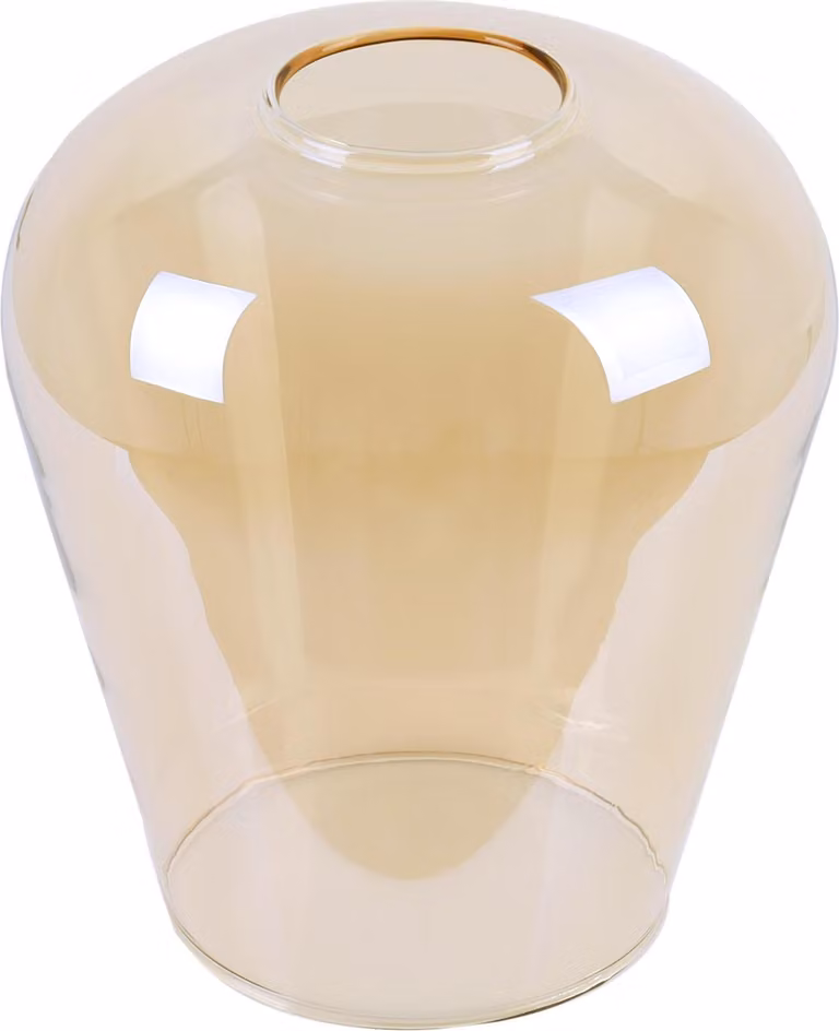 Paralume Novalja color miele a forma di goccia – elegante paralume in vetro per un'illuminazione calda degli ambienti
