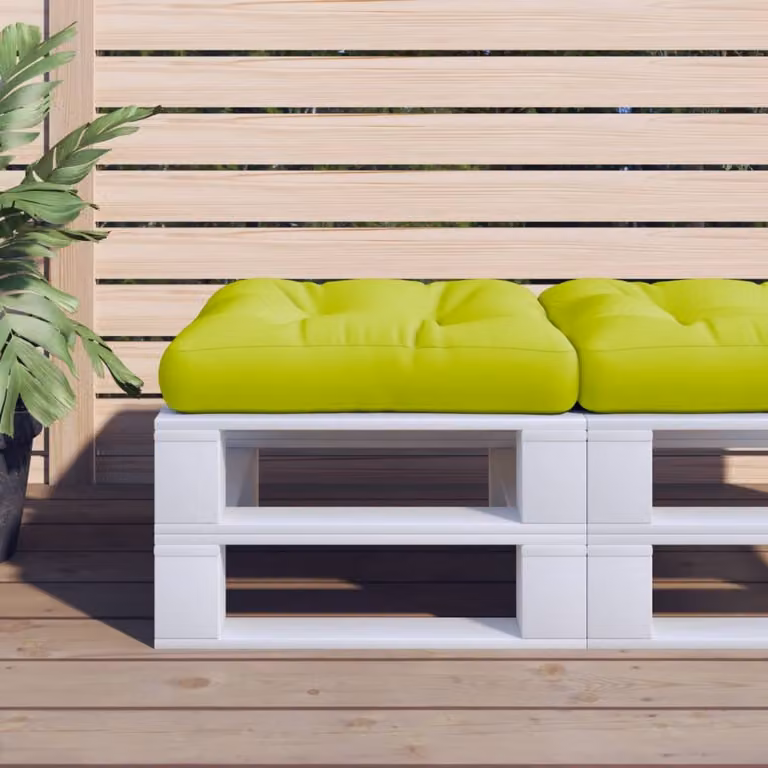 vidaXL Cuscino per Pallet Verde, L/P/H: 60 x 60 x 12 cm