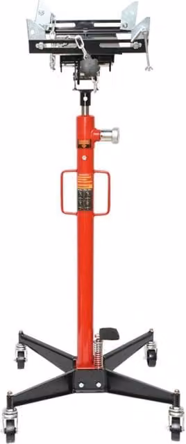 Sollevatore idraulico da fossa Breckner Germany con supporto cambio, capacità 500 kg, colore rosso