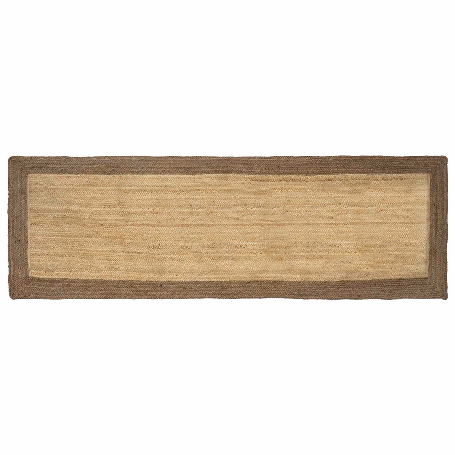 Tappeto da area moderno in juta vidaXL, colore grigio e beige, L: 80 cm x P: 200 cm
